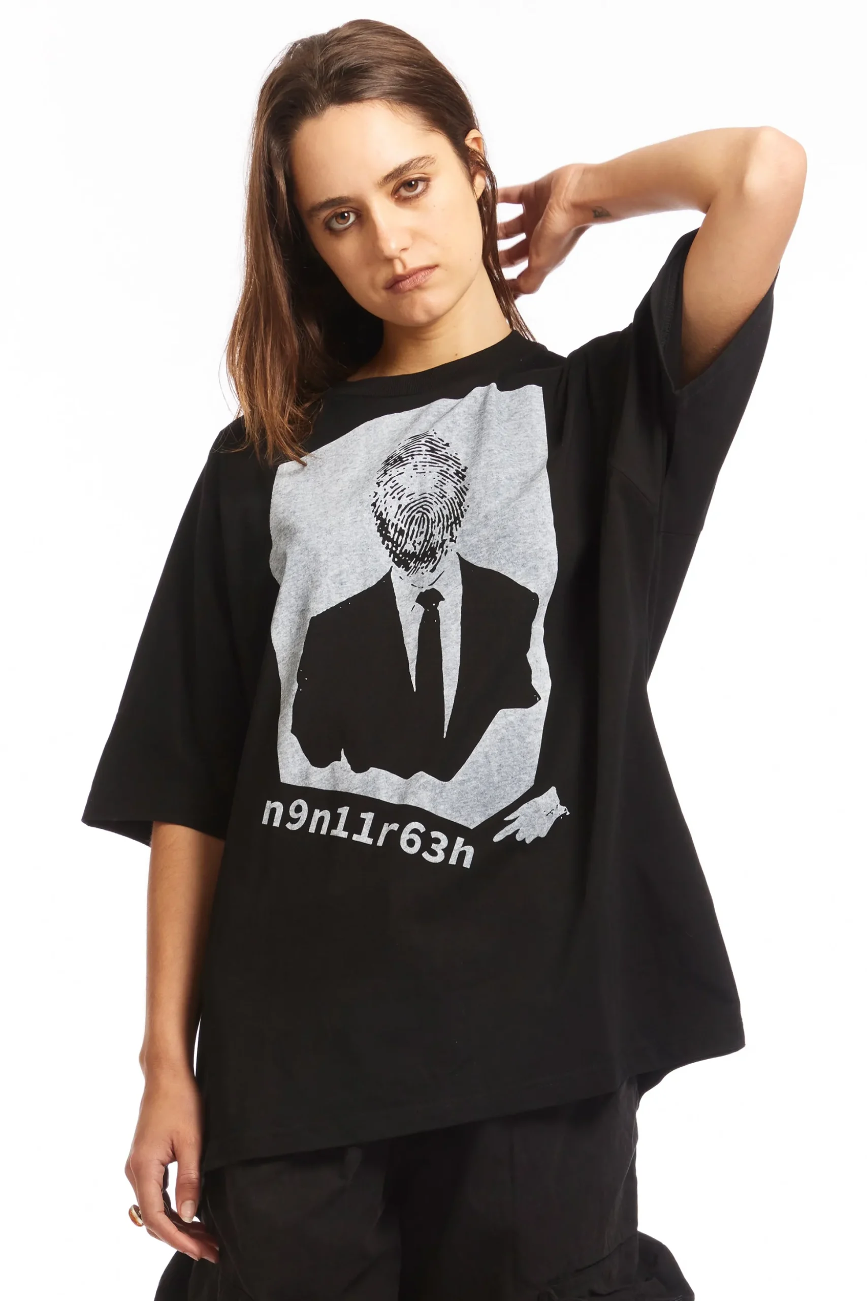 AGENT MONO SEAM S/S TEE BLACK