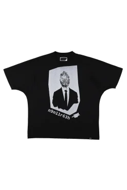 AGENT MONO SEAM S/S TEE BLACK