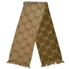 ANGEL MONOGRAM SCARF BROWN