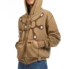 Angel99 Zip Hoodie Beige