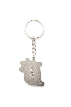 B LOGO KEYCHAIN SILVER
