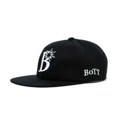 B Logo 6-Panel Cap Black