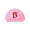 B Logo 6-Panel Cap Pink