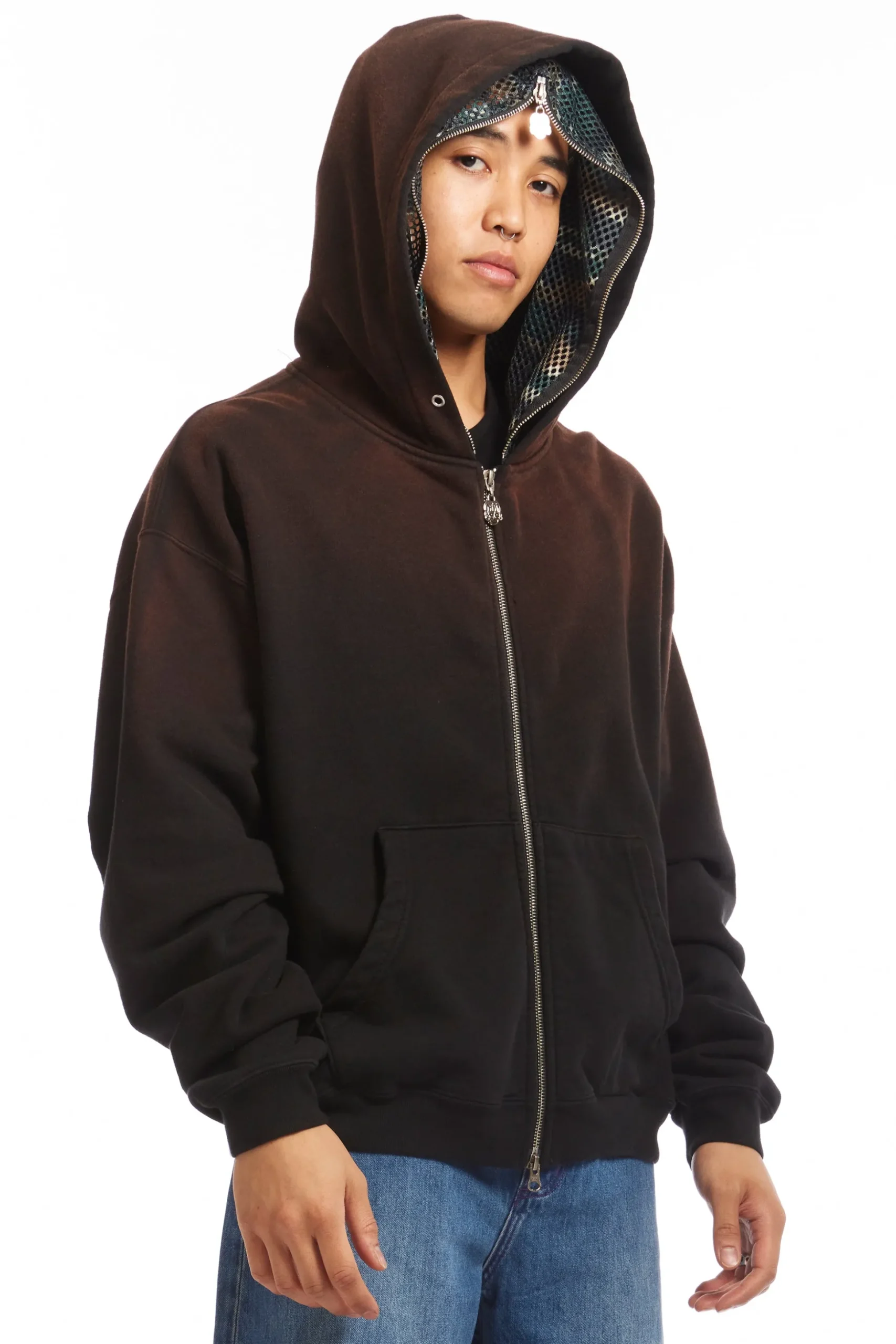 CAMO FACE FULL ZIP HOODIE