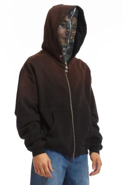 CAMO FACE FULL ZIP HOODIE