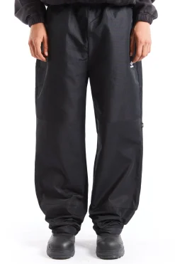 Check Track Pants Navy Dark Brown