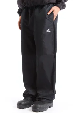 Check Track Pants Navy Dark Brown