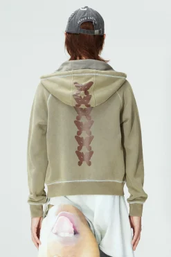 CHERRY MOON HOODED ZIP THRU SWEAT