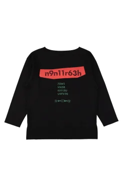 CODE BOAT-NECK L/S TEE BLACK