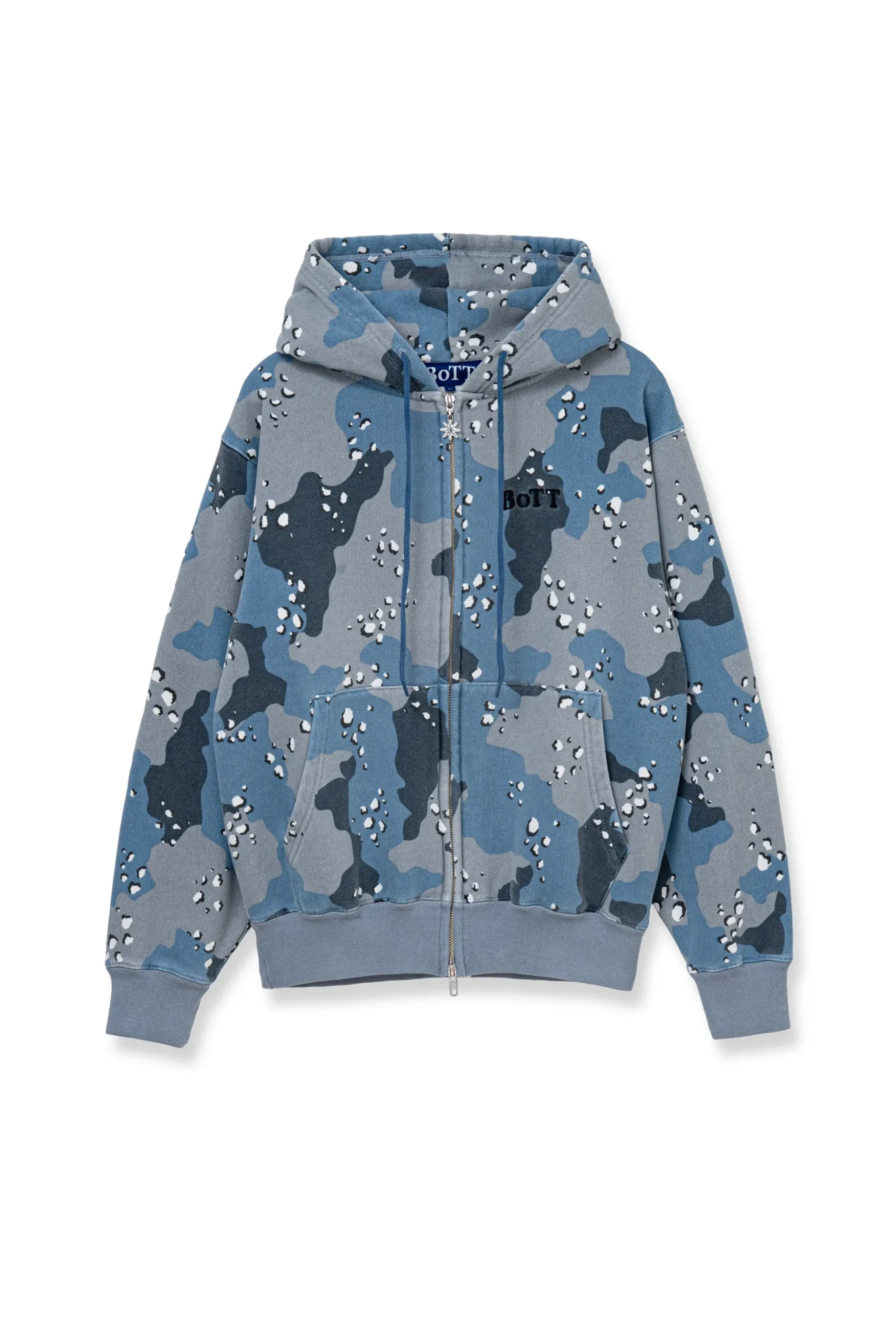 Desert Camo Zip Hoodie Cobalt