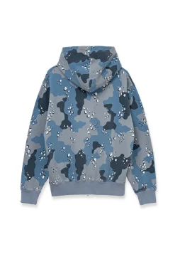Desert Camo Zip Hoodie Cobalt