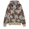 Desert Camo Zip Hoodie Sand
