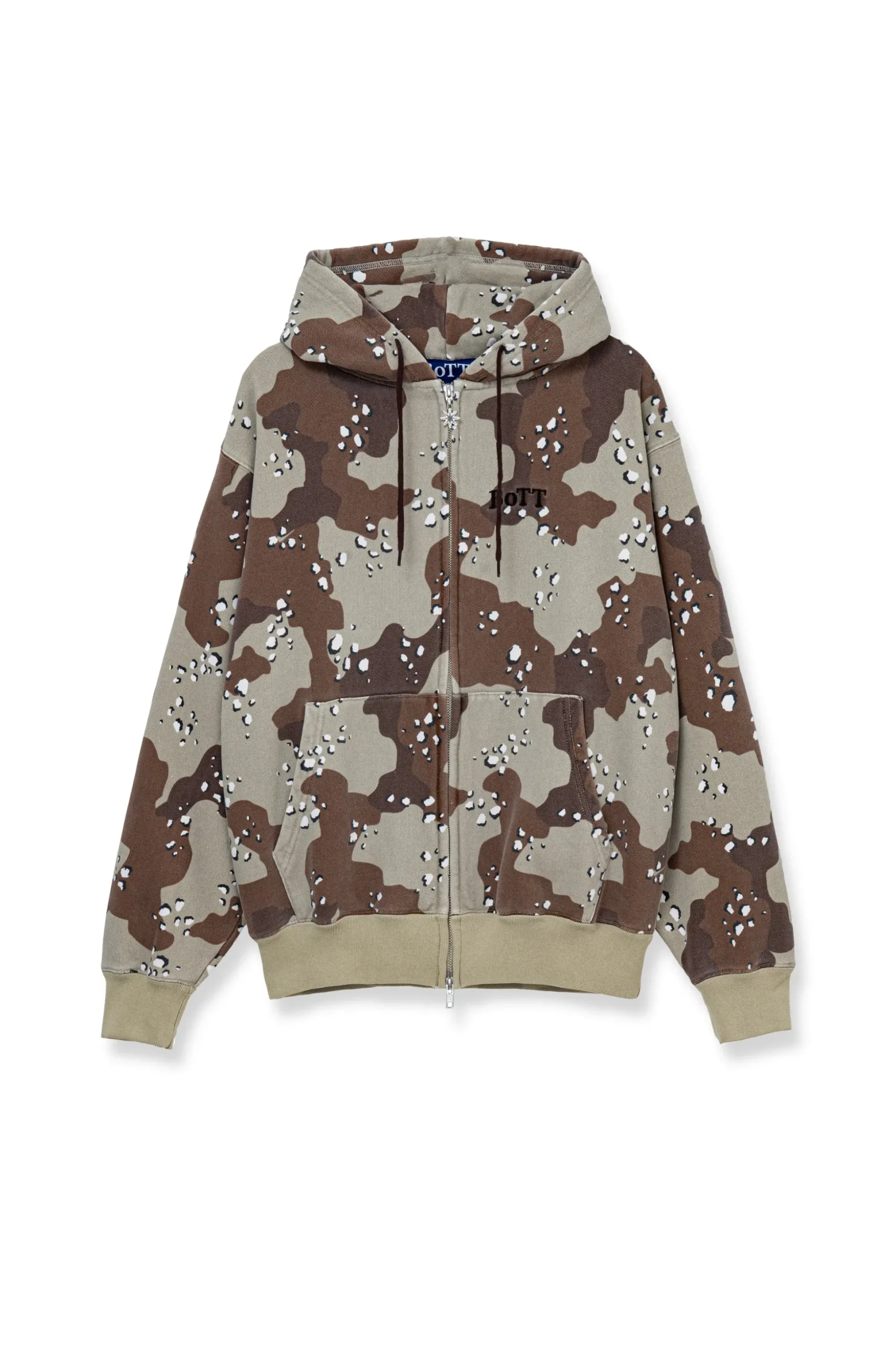 Desert Camo Zip Hoodie Sand