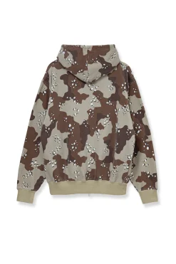 Desert Camo Zip Hoodie Sand