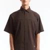 Dot Air Shirt Dark Brown