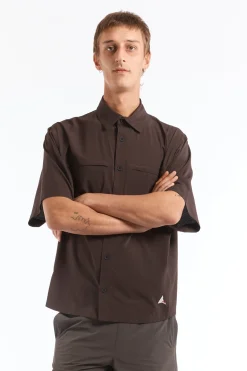 Dot Air Shirt Dark Brown