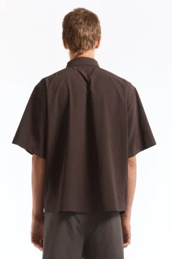 Dot Air Shirt Dark Brown