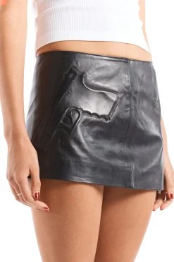 EMBOSSED PROTECTION MINI SKIRT