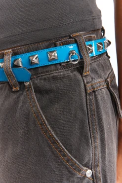 HALF STUDS BELT BLUE