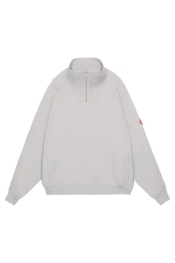 LAYERED GAUZE HALF ZIP