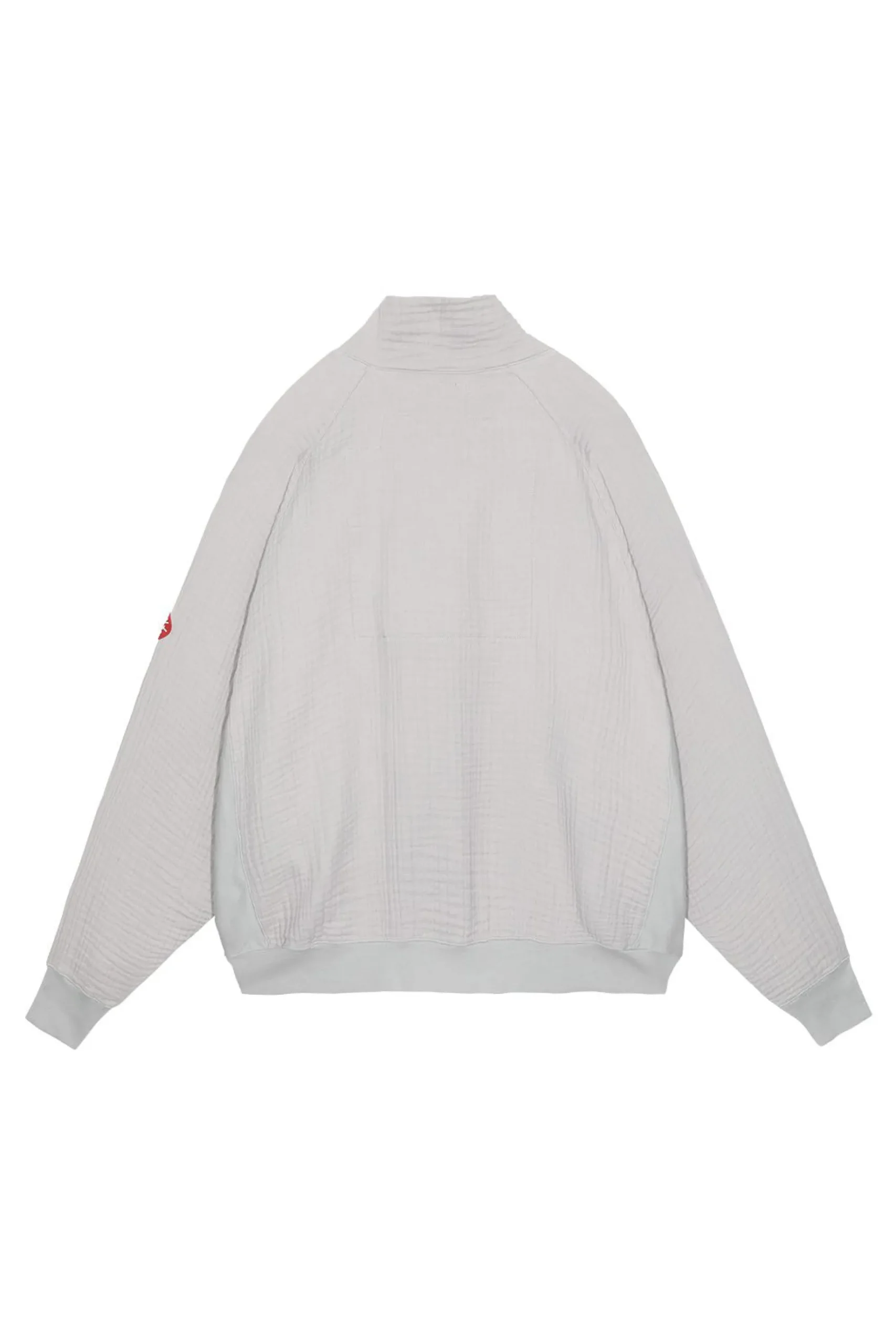 LAYERED GAUZE HALF ZIP