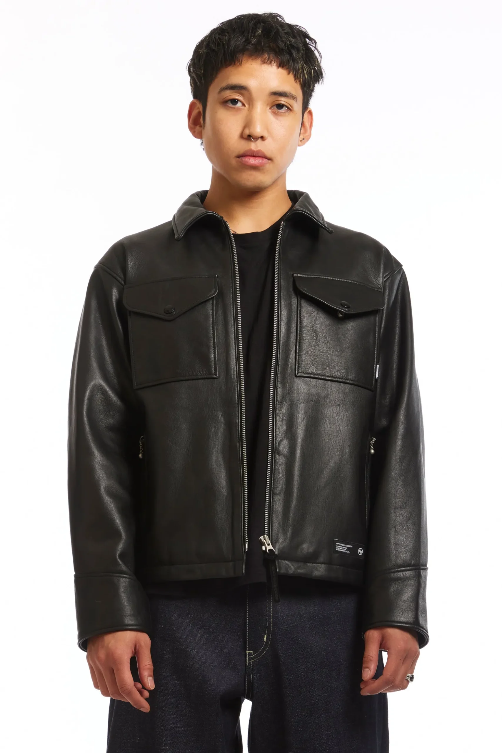 LEATHER PM JACKET BLACK