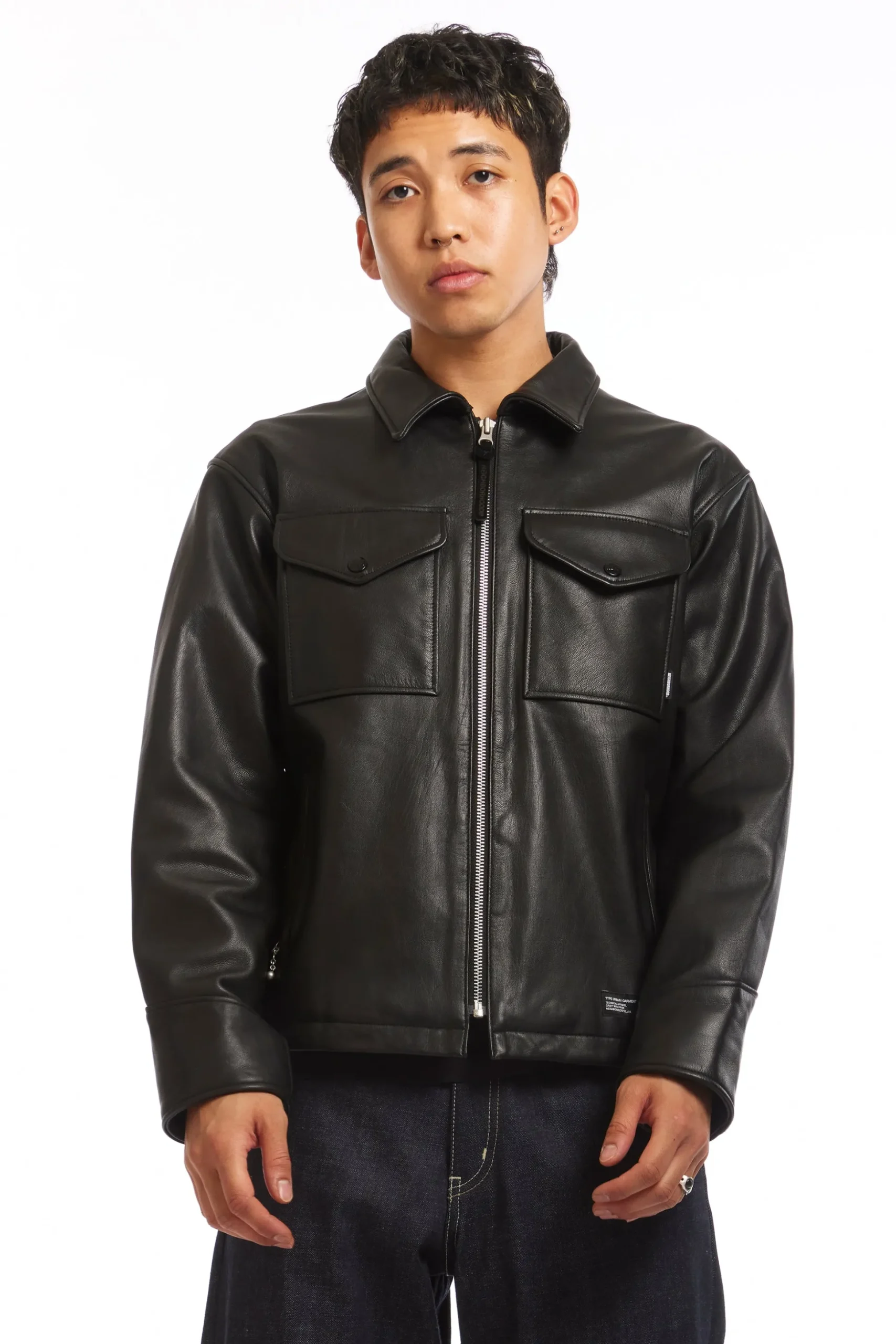 LEATHER PM JACKET BLACK