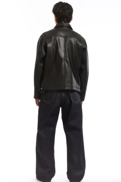 LEATHER PM JACKET BLACK