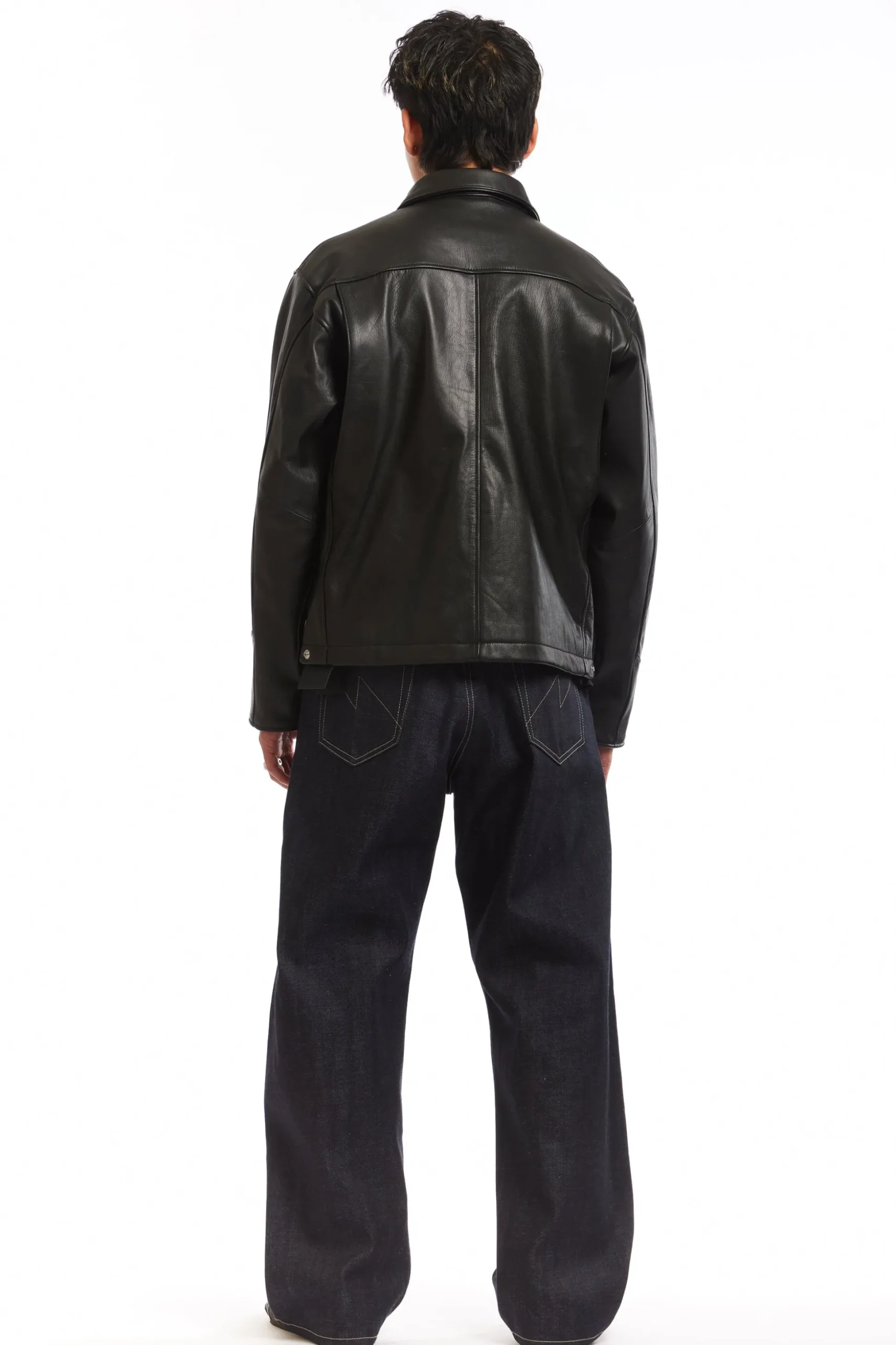 LEATHER PM JACKET BLACK