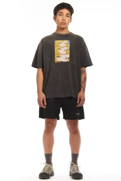 LUNACY FREE WHEELING TRACK SHORTS - BLACK