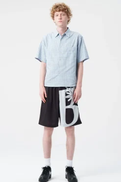 Multi Check S/S Shirt Light Blue