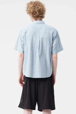 Multi Check S/S Shirt Light Blue