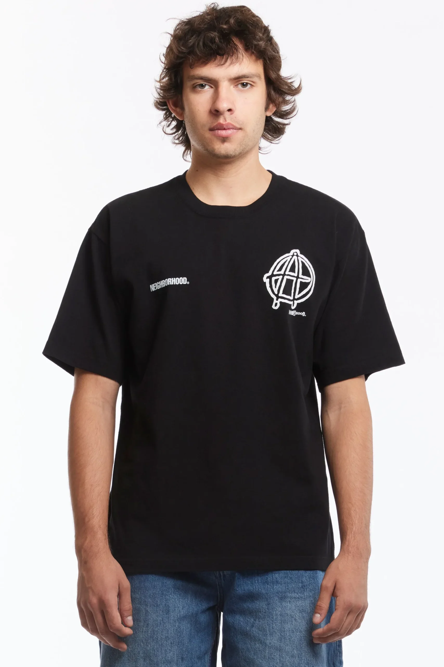NH X ANARCHIC ADJUSTMENT . TEE SS-1 BLACK