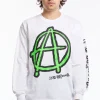 NH X ANARCHIC ADJUSTMENT . TEE LS WHITE