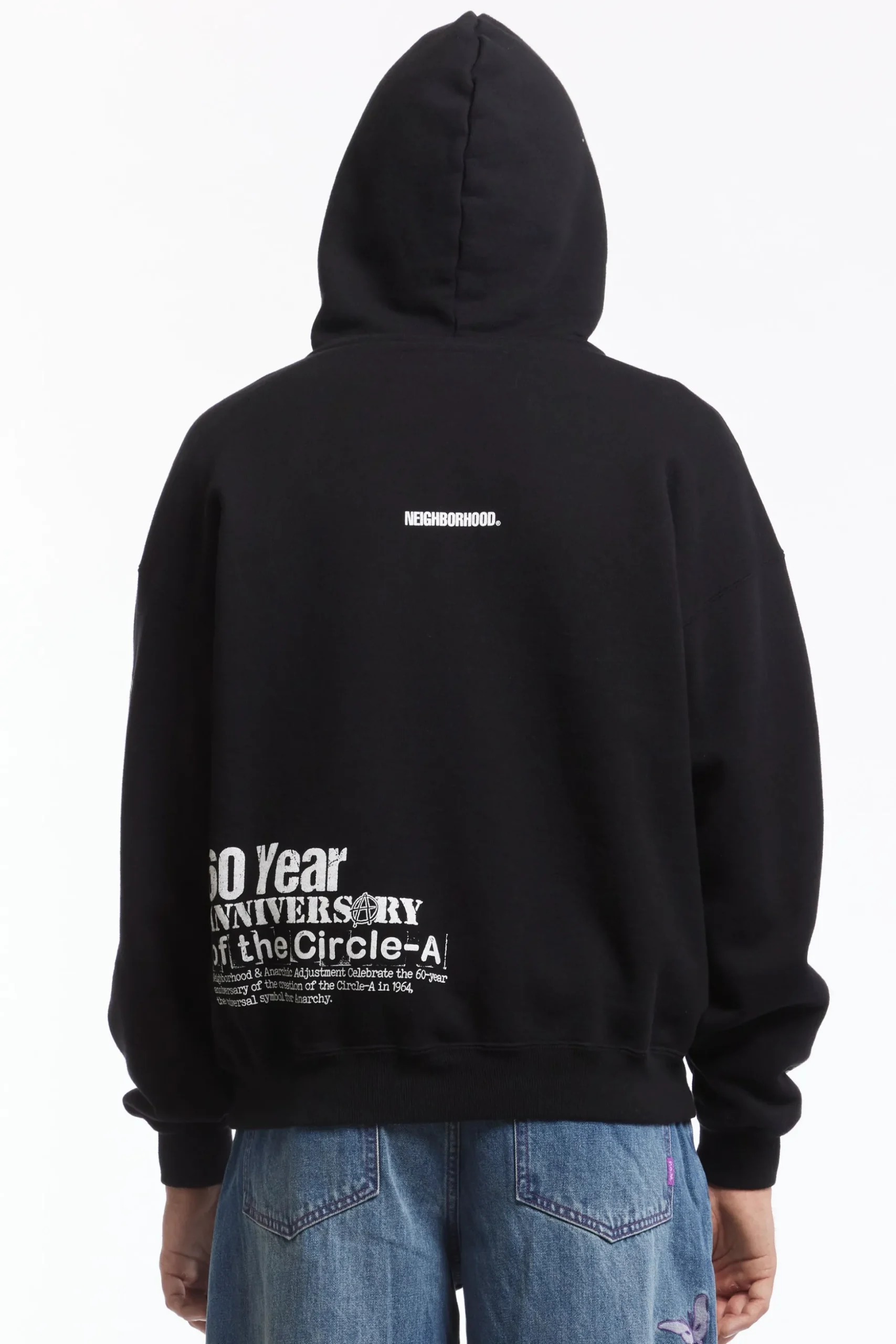 NH X ANARCHIC ADJUSTMENT . SWEAT HOODIE LS BLACK