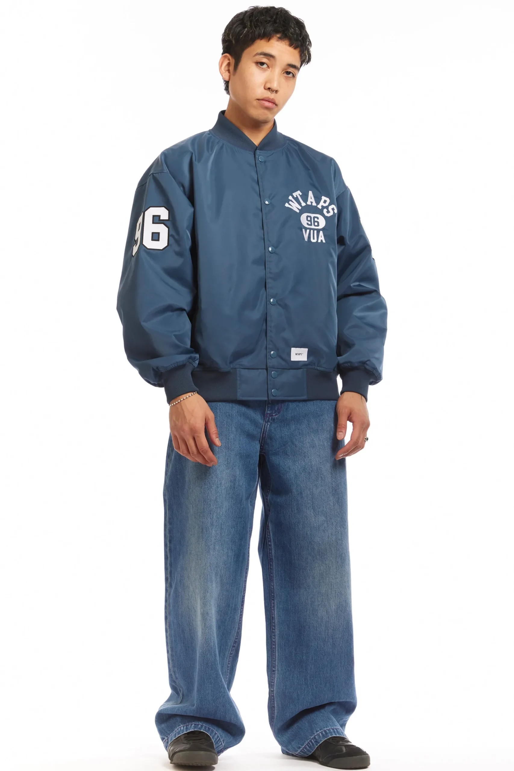 NYLON TWILL TEAM JACKET TEAL