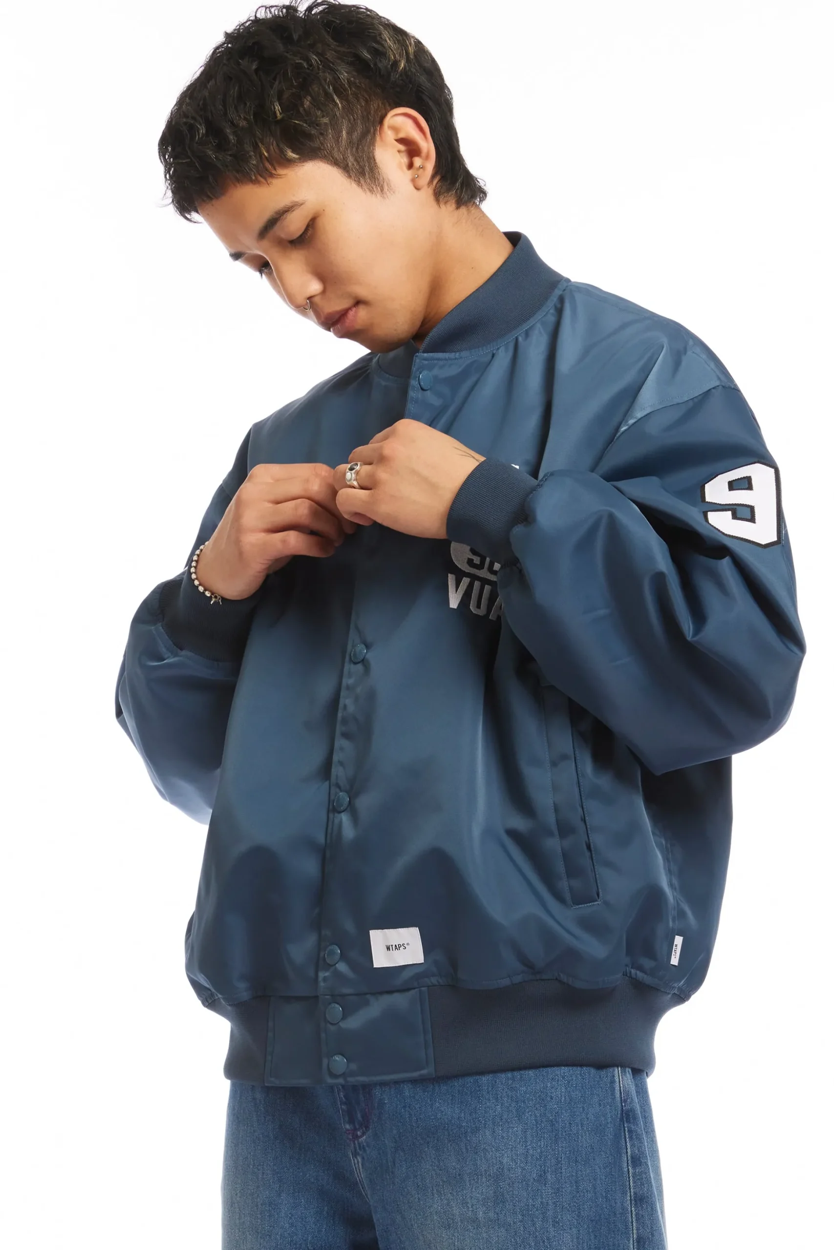 NYLON TWILL TEAM JACKET TEAL