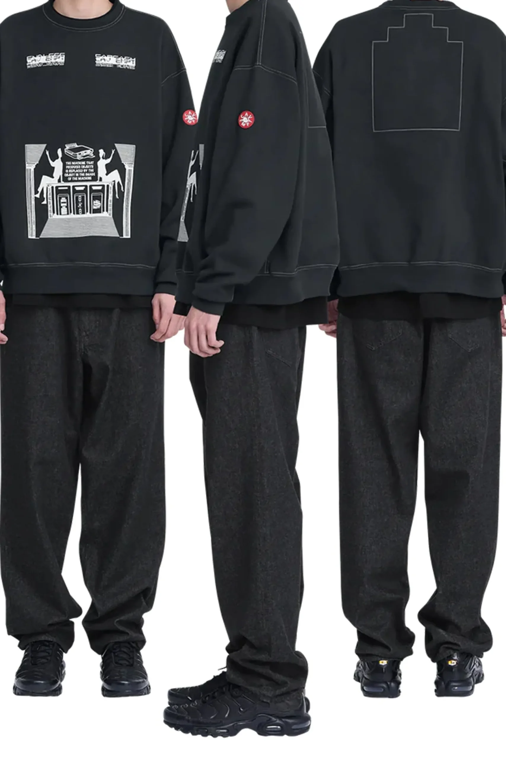 OVERDYE MD MACHINES CREW NECK