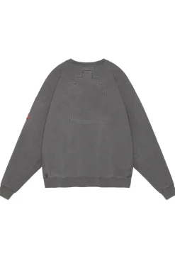 OVERDYE PRE COG CREW NECK CHARCOAL