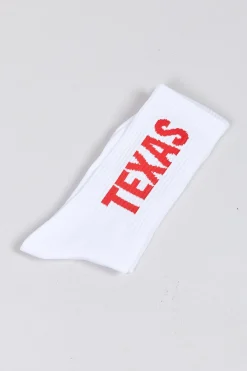 PARIS, TEXAS SOCKS WHITE