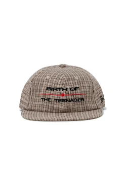Plaid 6-Panel Cap Natural