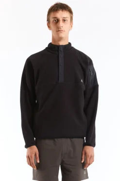 Polartec Fleece Button Up Black