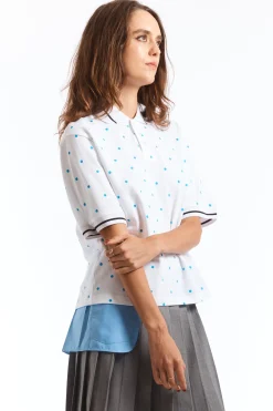 POLKA DOTS POLO SHIRT