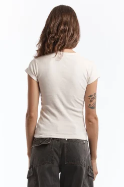 Ratgirl Star Baby Tee Cream