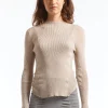 Sheer Knit Dark Ivory