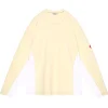 SIDE SEAM DBL KNIT LONG SLEEVE YELLOW