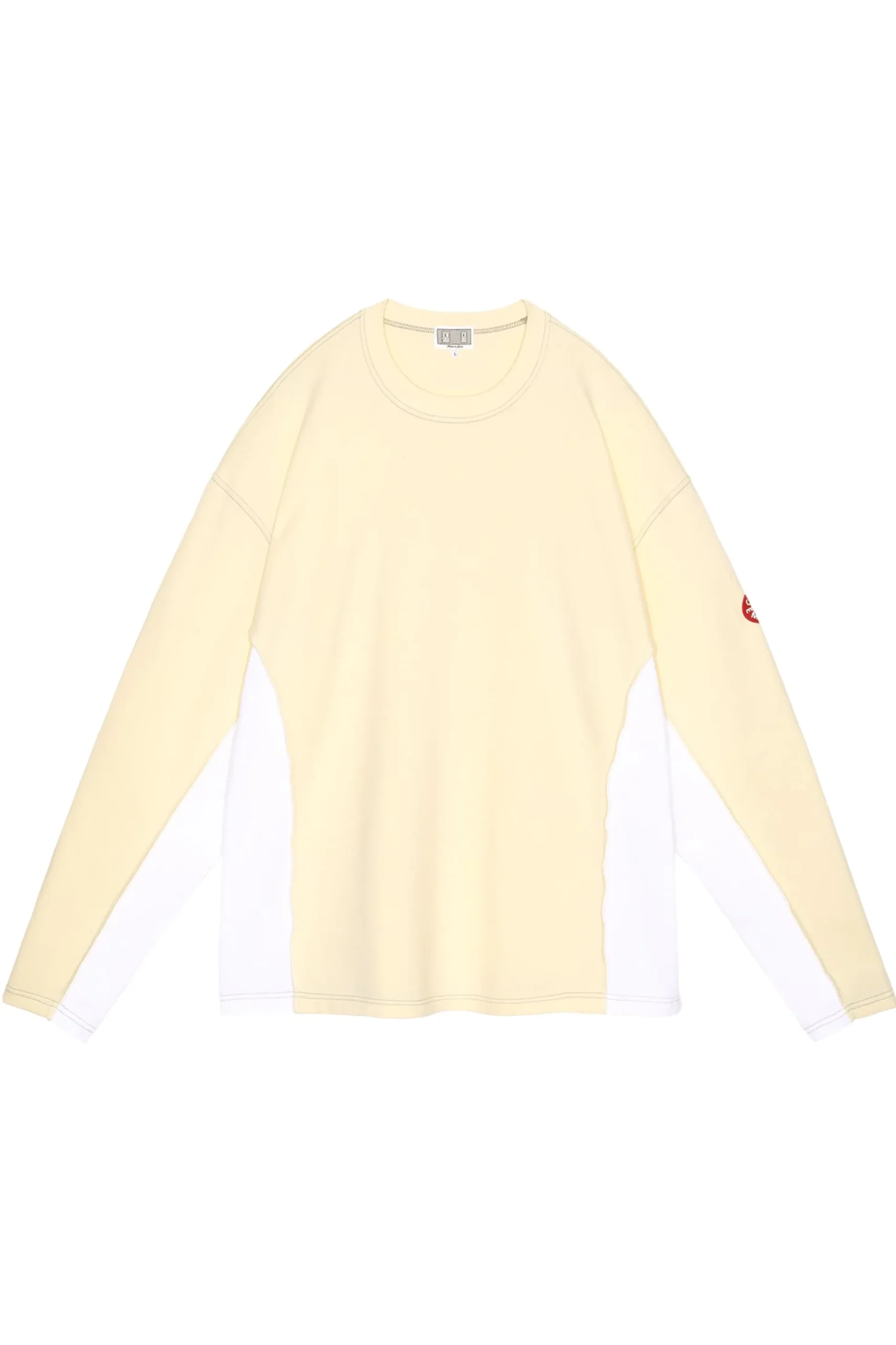 SIDE SEAM DBL KNIT LONG SLEEVE YELLOW