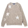 STAR KNIT SWEATER NATURAL