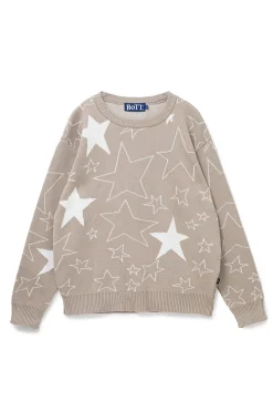 STAR KNIT SWEATER NATURAL