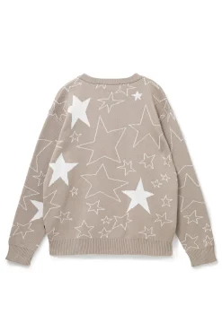 STAR KNIT SWEATER NATURAL